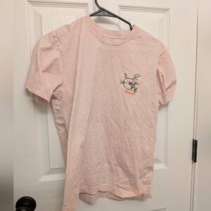 Uniqlo Light Pink Graphic Peace Tee